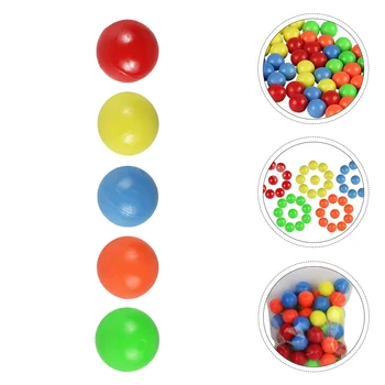 100 Pcs Contagem De Bolas De Probabilidade Aprendizagem De Plástico Kids Brinquedos Educativos Em Massa Pingpong