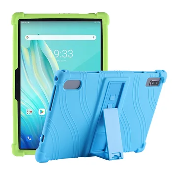 4 Engrossar Cornors Capa de Silicone Case com Suporte Para BYYBUO T10 Pro 10.1 11 polegadas Android Tablet PC Macio do Escudo Protetor
