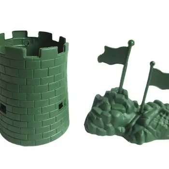 7Pcs Guerra na Selva Cena Série de Coleções em Miniatura Areia Tabela Cena de Batalha a Construção de modelos de Crianças e Adultos de Projetos de DIY Meninos Presente