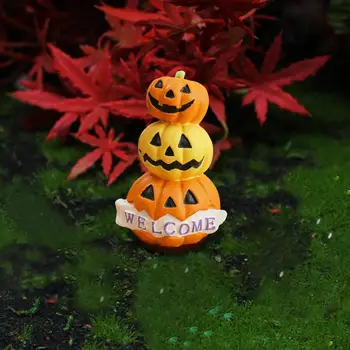 Abóbora De Halloween Ornamento Compacto E Durável Assustador Mesa Em Miniatura De Abóbora Enfeite Para Decoração De Halloween