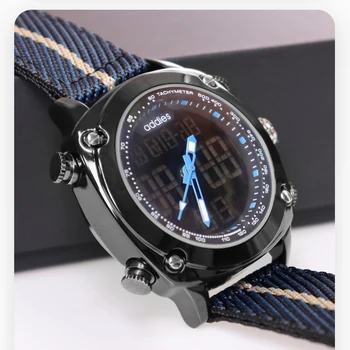 addies Marca Homens Relógio de Luxo Moda Eletrônico relógio de Pulso Grande mostrador Multifuncional Impermeável Homem Exterior Relógio do Esporte