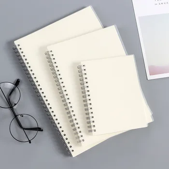 Alta qualidade Bobina de Caderno com Tampa Transparente Fosco Grade de Papel para Escrita e Cadernos de Desenho