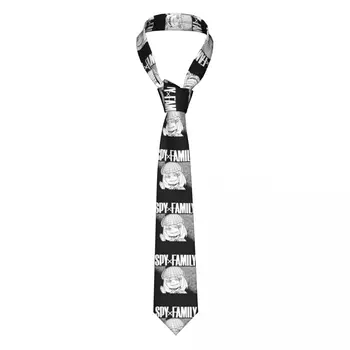 Anya Sorrindo Spy X Família Homens de Gravatas da Moda 8 cm de Largura Gravata para homens de uso Diário Gravatas Acessórios do Casamento Cosplay Adereços