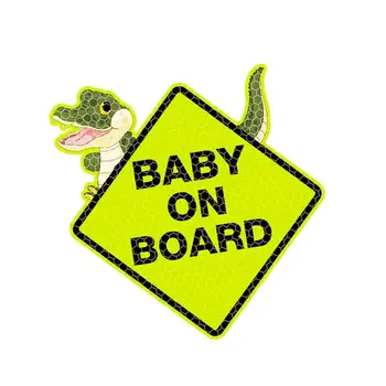 Bebê A Bordo Adesivo De Carro Bebê A Bordo Do Bebê Sinal De Segurança Do Carro De Decalques De Segurança Adesivo De Aviso Reflexivo Aviso De Decalques De Segurança Da Noite