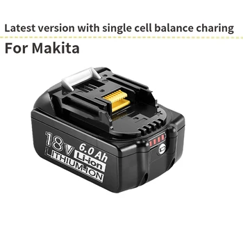 BL1860 6000mAh de iões de Lítio Recarregável bateria para makita 18v BL1830 BL1840 BL1850 BL1860B LXT 400 Bateria