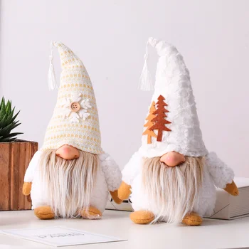 Boneco De Neve Do Natal Gnomos De Pelúcia Ornamentos,À Mão Sueco Tomte Estatueta Nórdicos Duende Boneca,Decorações De Natal Decorações Home