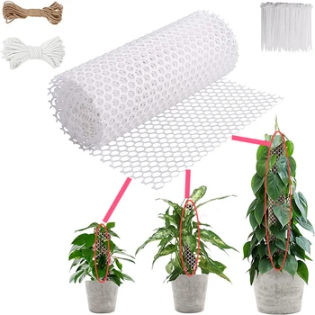 DIY Plástico Moss Vara Kit para o Jardim Interior Vasos de Plantas Escalada Musgo de Estacas de Planta Net Stand Capa de Proteção para fontes do Jardim