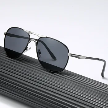 Dos Homens novos Óculos Polarizados Homens Photochromism Metal Óculos de Sol ao ar livre a Noite Dirigindo Moda UV400 Óculos de Oculos De Sol