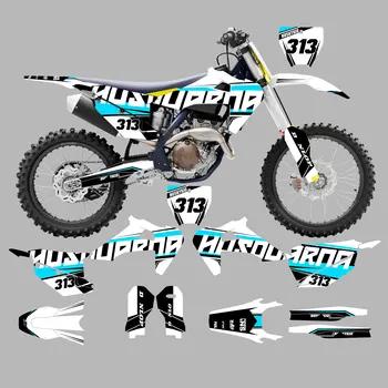 Gráfico Kit para Hus 2020 2021 2022 TE FE Motocross Decalques Adesivo