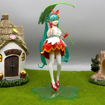 Hatsune Miku Anime Figura Kawaii Thumbelina Vocaloid país das Maravilhas PVC Figura de Ação de Coleta de Modelo Boneca Enfeites de Brinquedos de Presente