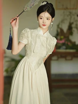 Hikigawa 2023 Verão Vintage Causal Mulheres Vestem-Se Todos De Correspondência Doce Vestidos De Harajuku Moda Chique Elegante Vestido De Mulher