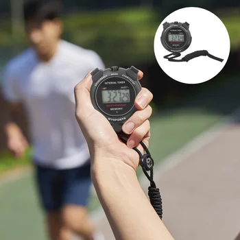 Impermeável Cronógrafo Stopwatch Treinadores De Esportes Temporizador De Fitness Digital Multi-Função Importante Eletrônico