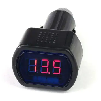 Isqueiro voltímetro Digital Portátil, Monitor de Carro Volts Voltímetro Testador de LCD Isqueiro de Tensão Medidor de Painel 8-30V
