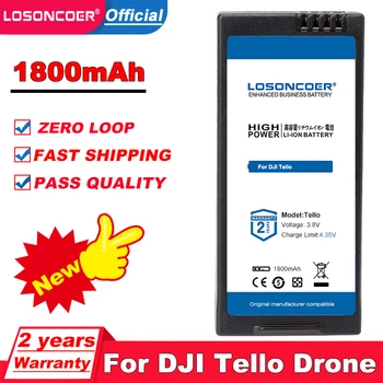 LOSONCOER 1800mAh Bateria de Alta Capacidade Para DJI Tello Drone Voo Bateria Acessórios