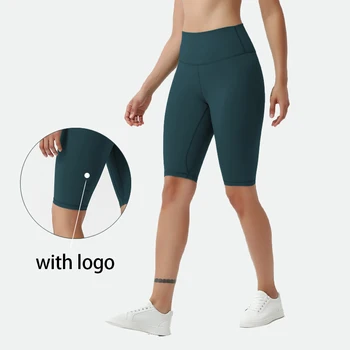 Lu logotipo Tempo Limitado Venda Quente Com Logotipo de Cintura Alta Nádegas Yoga Shorts de Mulheres de Verão Respirável Ciclismo Esportes Apertado de Fitness L