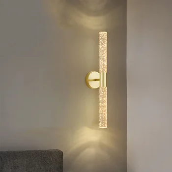Luxo moderno Acrílico Bolhas de Longa Lâmpada de Parede Nórdicos Minimalista Sofá da Sala de TV, Quarto de Cabeceira linear de Parede, Candeeiro de luz