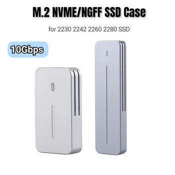 M. 2 NVME/NGFF SSD Caso de Unidade de Estado Sólido Gabinete B&Mkey/Chave MKey M. 2 NVMe Metal SSD Caso-Tipo C para 2230 2242 2280 2260