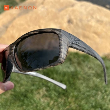 Marca KAENON Homens Óculos de sol Polarizados de Pesca, Ciclismo Óculos de Bicicleta Jigging de Golfe HD de Óculos de Sol TR90 Quadro de Condução Gafas UV400
