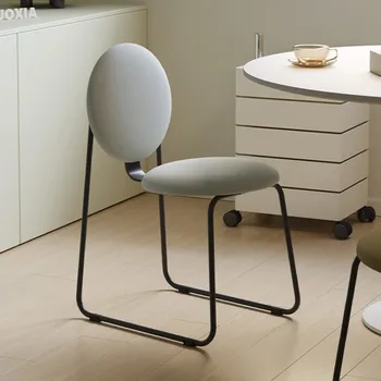 Móveis Ergonómicos para Cadeiras de Jantar Nórdico de Luxo Designer Vaidade Cadeiras de Jantar Jardim de Cozinha, cadeiras para pequenos espaços Para Comedor de Móveis WJ40XP