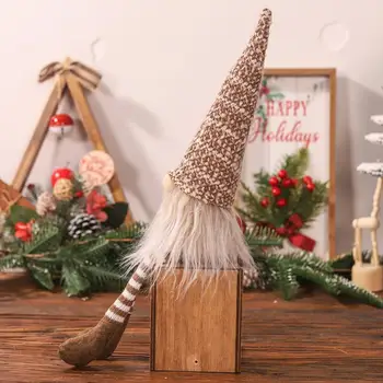 Natal acolhedor Gnome Decoração de Natal Gnome Brinquedo de Pelúcia Festiva de Natal do Gnome peluches Adorável Rosto para o Lar