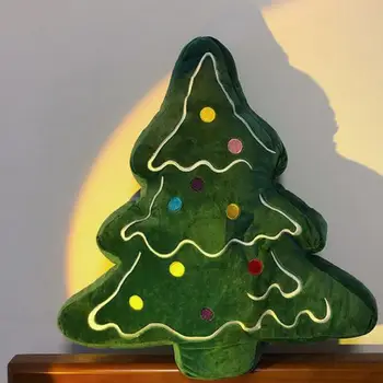 Natal do Brinquedo do Luxuoso Adorável Árvore de Natal Plushies Almofada Macia Almofadas Decorativas, Enfeites para Festas em Casa Dons Casa