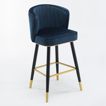 Nordic Banquinho de Bar Lotus Cadeiras de Jantar Modernas e de Luxo Simples Cadeira Alta Fezes Restaurante Varanda 55/65/75cm de Altura do Assento Móveis
