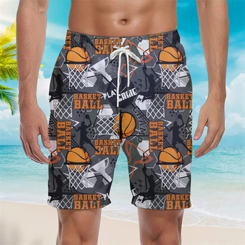 Novos Esportes 3D Impresso Maiô de Verão, moda praia Homens Maiô de Natação Troncos Curtos, de secagem Rápida e de Mens Nadar Cuecas Calções de Praia