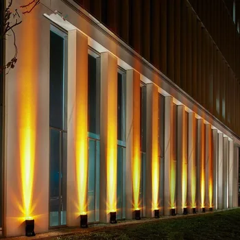 O feixe de Luz da Lâmpada de Parede do Hotel tópicos de Construção da Parede Exterior de Iluminação Spotlight Outdoor Estreito de Luz Impermeável da Parede Lavar de Luz
