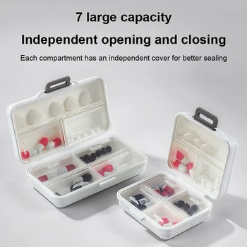 Portátil Praça Impermeável Medicina Caixa de Sub-embalagem Lacrada de Moda da Mini-Pílula Caixa de Cuidados de Saúde para as Mulheres, o Homem Fácil de Transportar