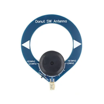 SW ondas Curtas Antena Mini Antena Loop de 4 mhz-24MHz Pequena Antena Loop para HFDY Malahiteam DSP1 DSP2 Receptor