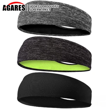Sweatband para Homens Mulheres Elástica Sport Hairbands Banda de Cabeça Yoga Tiaras Headwear Headwrap Esportes Acessórios de Cabelo Banda de Segurança