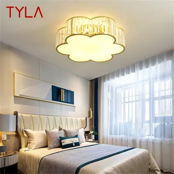 TYLA de Ouro do Teto da Lâmpada Moderna Creative Cloud DIODO emissor de Luz de Cristal dispositivos Elétricos de Casa Para a Sala de Jantar Decoração