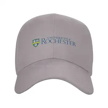 Universidade de Rochester Logotipo Gráfico Impresso o Logotipo da Marca de Jeans de Alta qualidade tampa de Malha chapéu boné de Beisebol