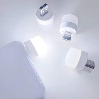Usb Pequeno Mini Lâmpadas De Cabeceira, Com A Cobrança De Noite, As Luzes De Proteção Para Os Olhos De Iluminação De Emergência Lâmpada De Carregamento De Leitura Bonito Nightlight