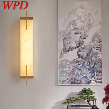 WPD Bronze Parede do DIODO emissor de Luz Moderno em Mármore de Luxo Arandelas de Fixação de Interiores Decoração de Casa, Quarto, Sala de estar, Corredor